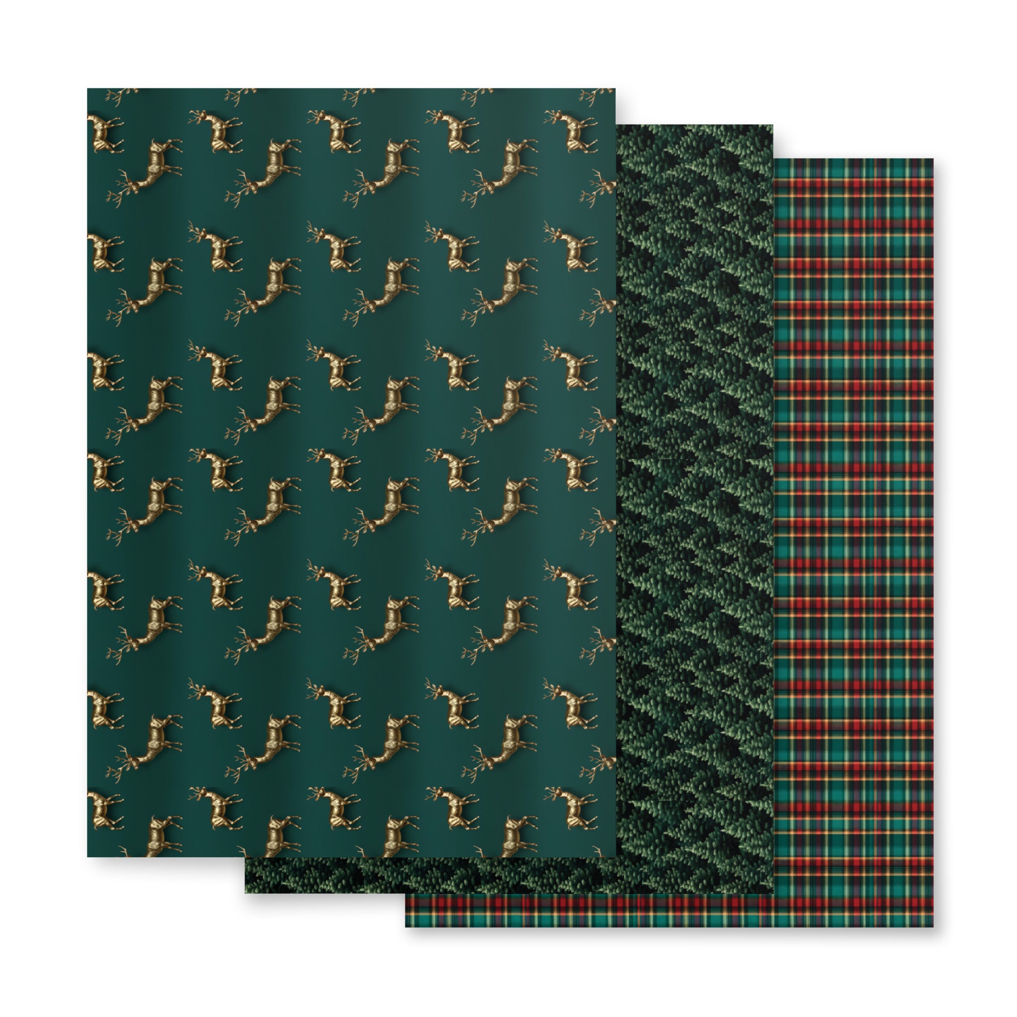 Deep in the Forest - Christmas Wrapping Paper Pack of 3 Sheets