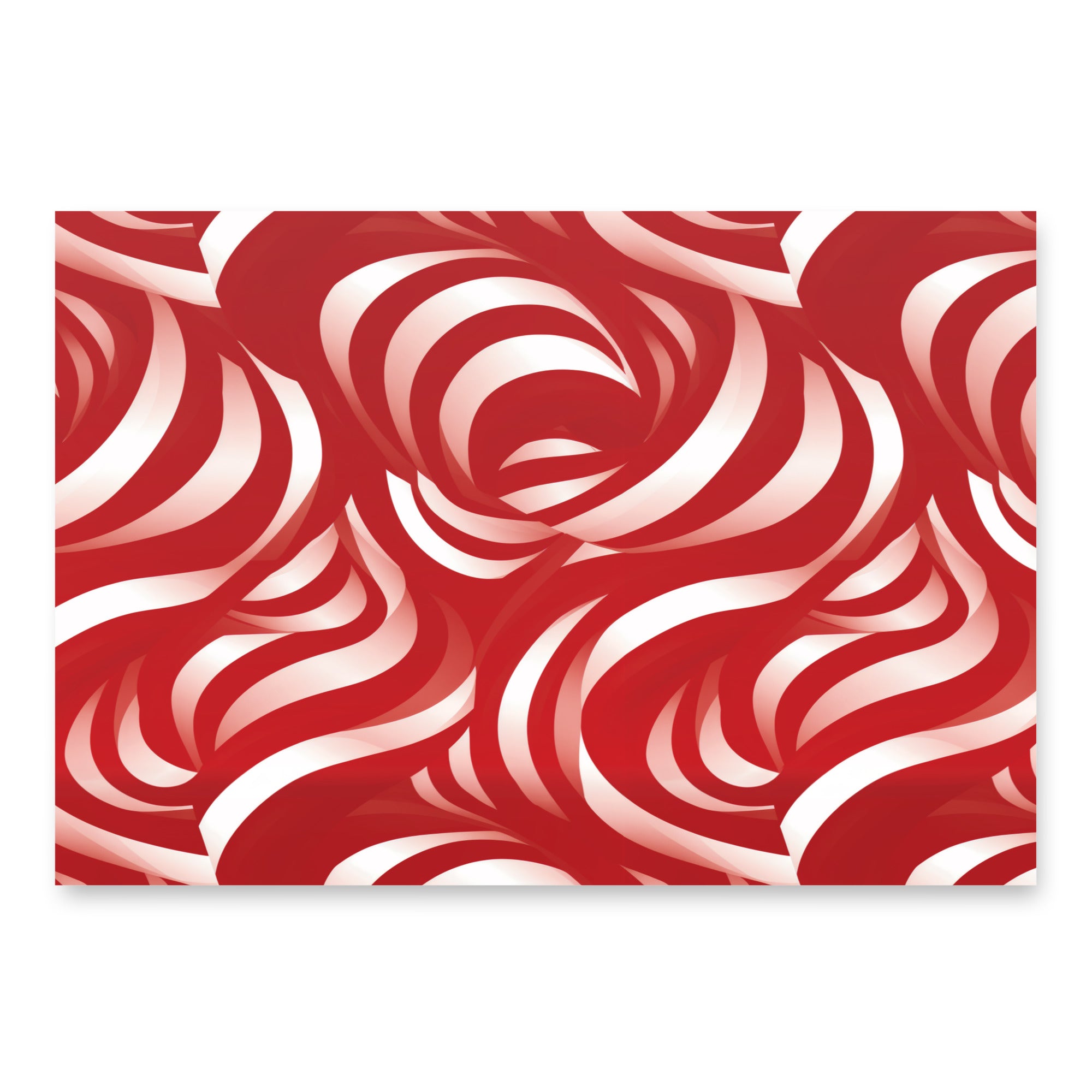 Red Swirls  - Pack of 3 Wrapping Paper Sheets